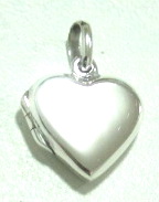 Silver 925 jewelry locket heart