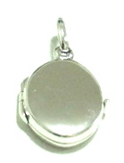Round silver 925 locket